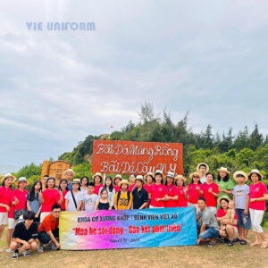 Áo thun teambuilding hồng