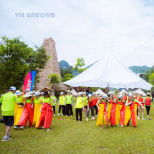 Áo thun teambuilding xanh chuối