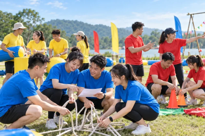Mẫu đồng phục teambuilding năng động và nổi bật