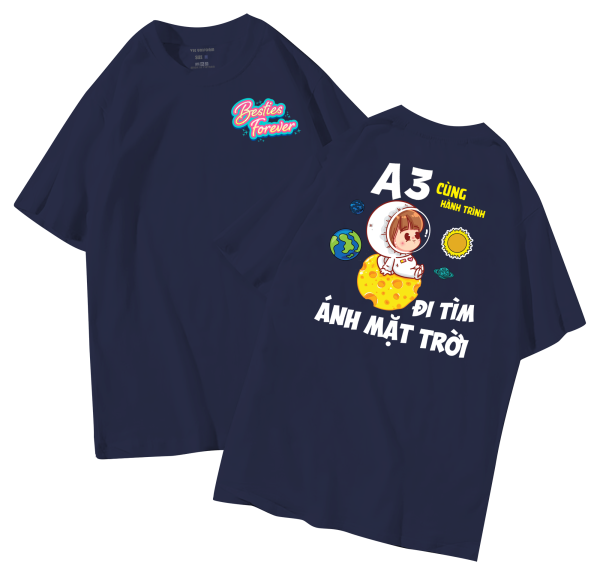 đồng phục áo lớp in hình mới nhất, hình in bên đẹp cute dễ thương