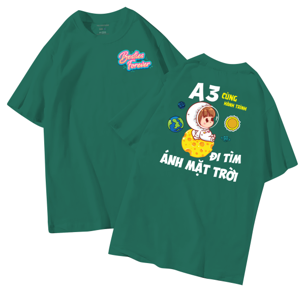 đồng phục áo lớp in hình mới nhất, hình in bên đẹp cute dễ thương