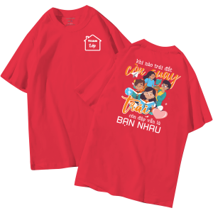 đồng phục áo lớp in hình mới nhất, hình in bên đẹp cute dễ thương