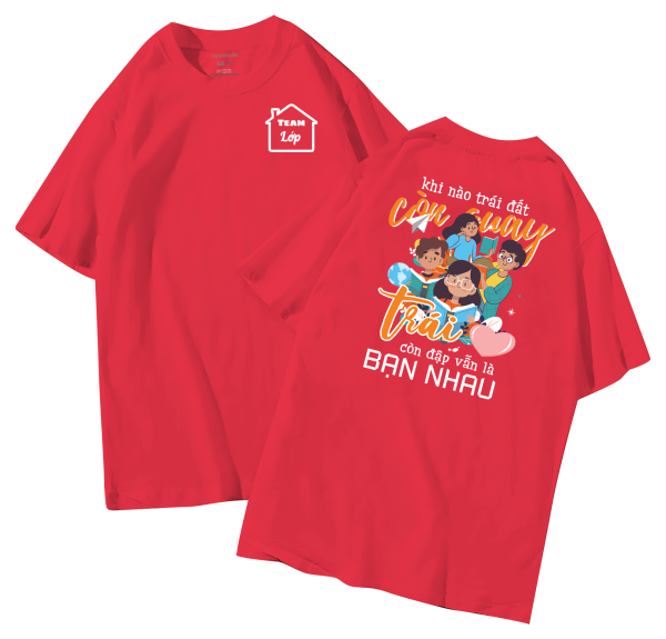 đồng phục áo lớp in hình mới nhất, hình in bên đẹp cute dễ thương