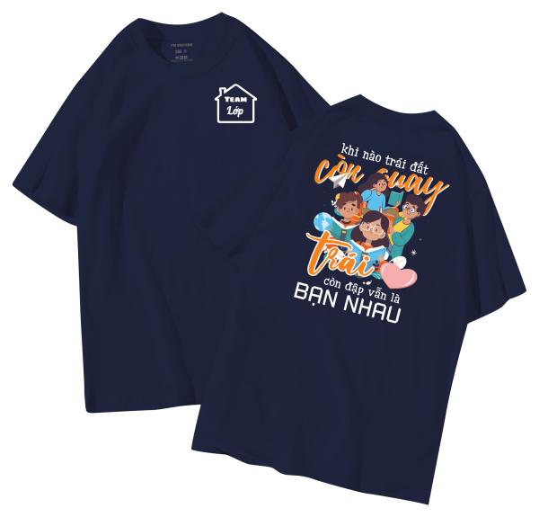 đồng phục áo lớp in hình mới nhất, hình in bên đẹp cute dễ thương