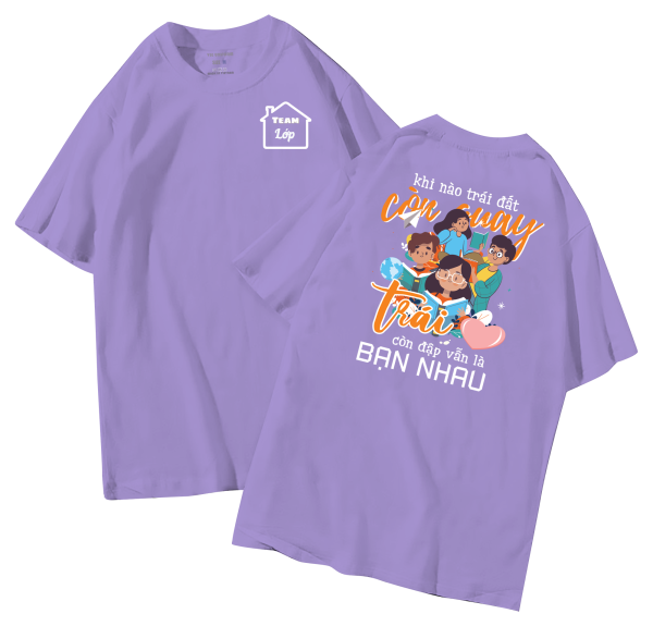 đồng phục áo lớp in hình mới nhất, hình in bên đẹp cute dễ thương