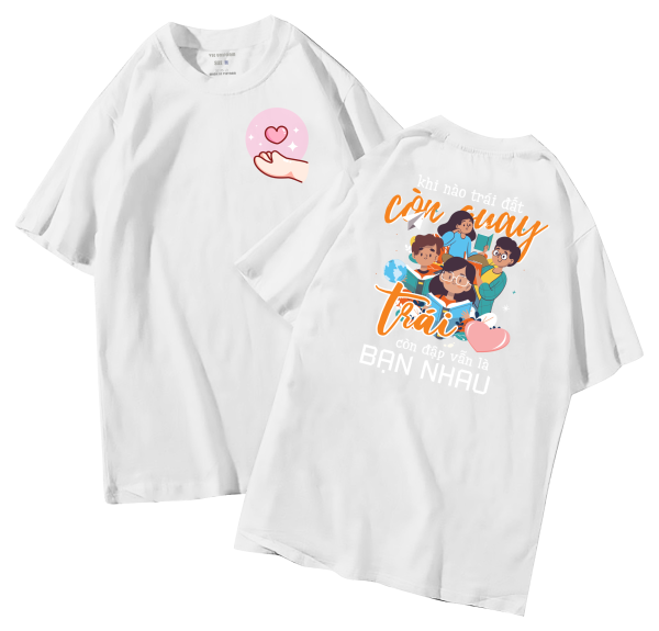 đồng phục áo lớp in hình mới nhất, hình in bên đẹp cute dễ thương