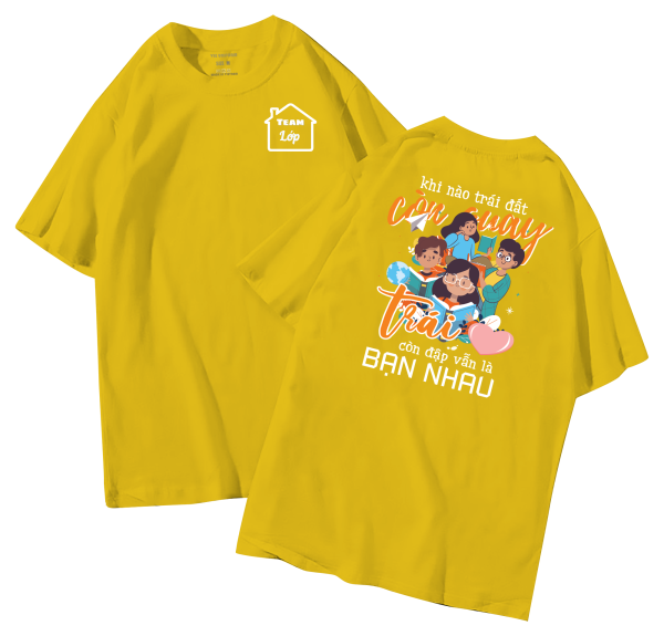 đồng phục áo lớp in hình mới nhất, hình in bên đẹp cute dễ thương