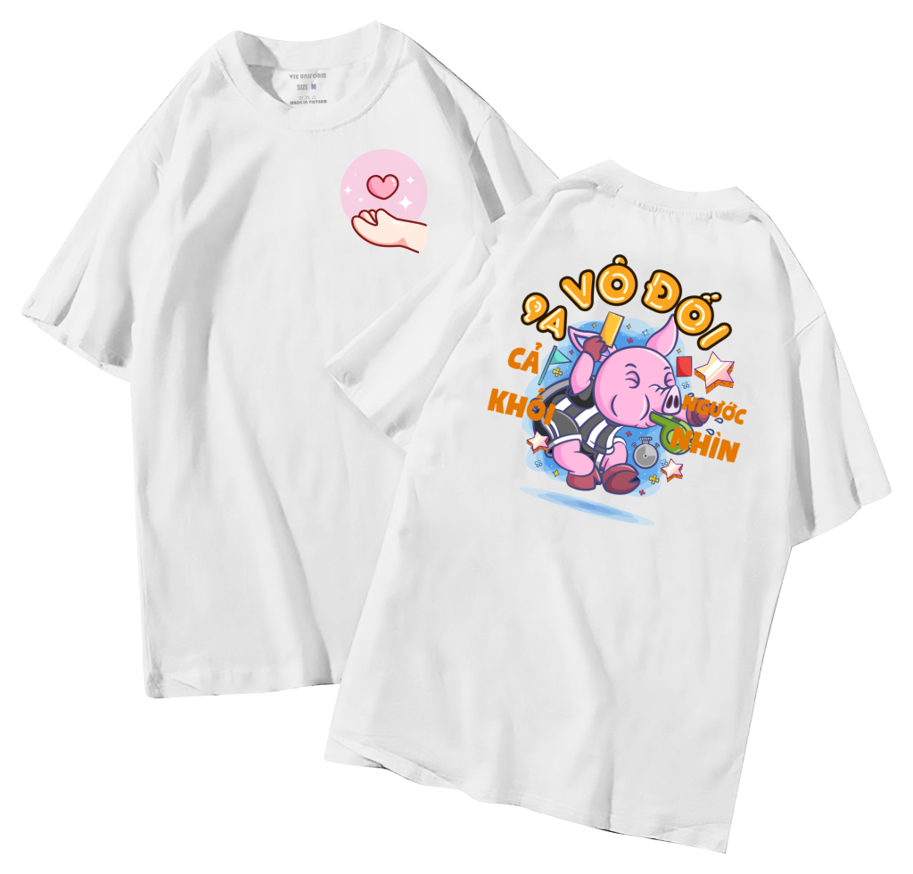 đồng phục áo lớp in hình mới nhất, hình in bên đẹp cute dễ thương