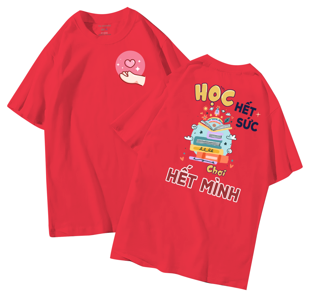 đồng phục áo lớp in hình mới nhất, hình in bên đẹp cute dễ thương