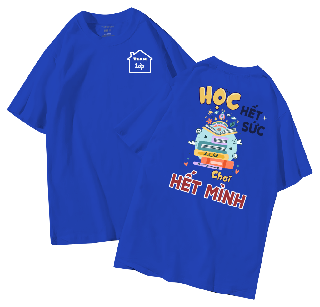 đồng phục áo lớp in hình mới nhất, hình in bên đẹp cute dễ thương