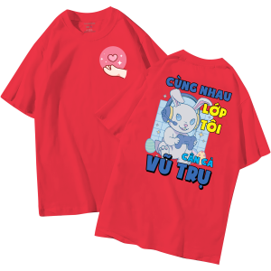 đồng phục áo lớp in hình mới nhất, hình in bên đẹp cute dễ thương
