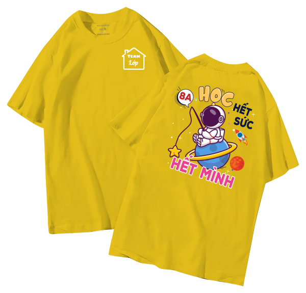 đồng phục áo lớp in hình mới nhất, hình in bên đẹp cute dễ thương
