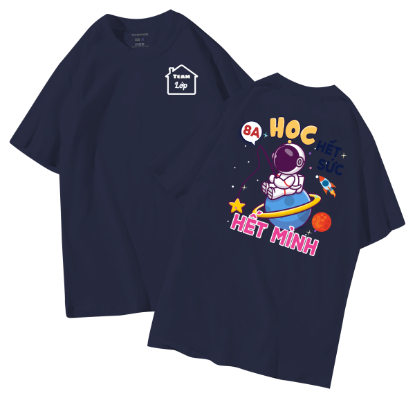 đồng phục áo lớp in hình mới nhất, hình in bên đẹp cute dễ thương