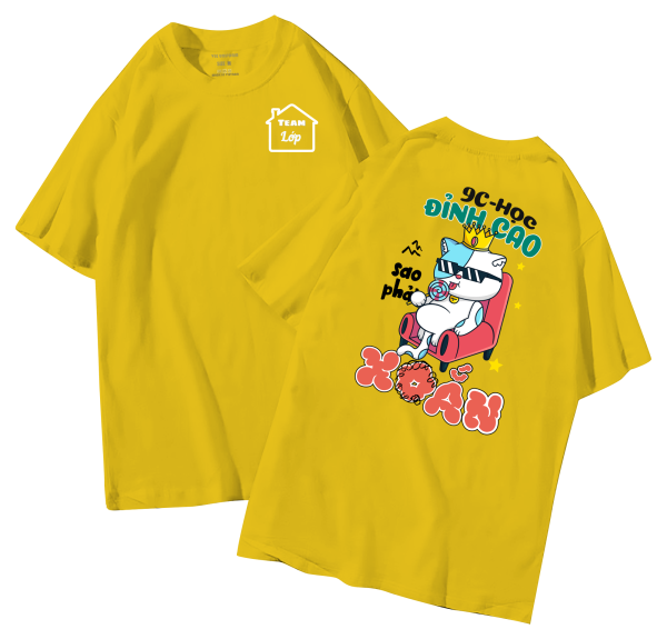 đồng phục áo lớp in hình mới nhất, hình in bên đẹp cute dễ thương