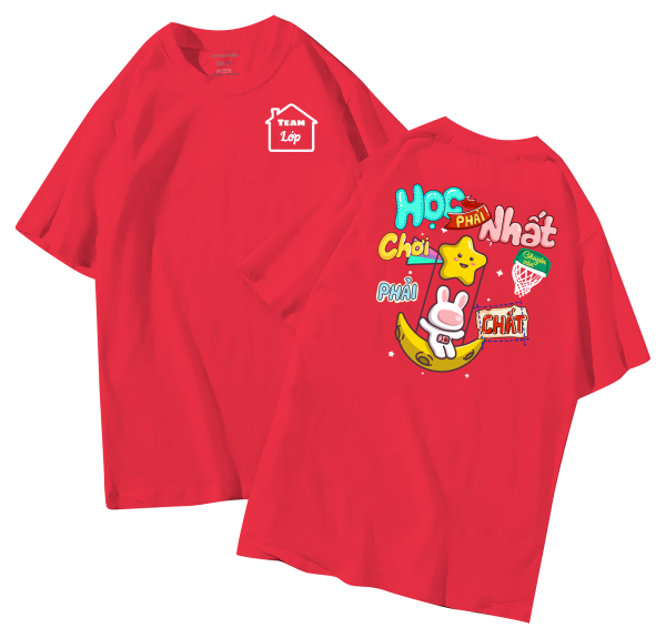 đồng phục áo lớp in hình mới nhất, hình in bên đẹp cute dễ thương