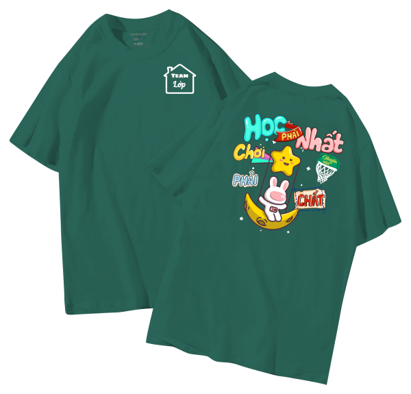 đồng phục áo lớp in hình mới nhất, hình in bên đẹp cute dễ thương