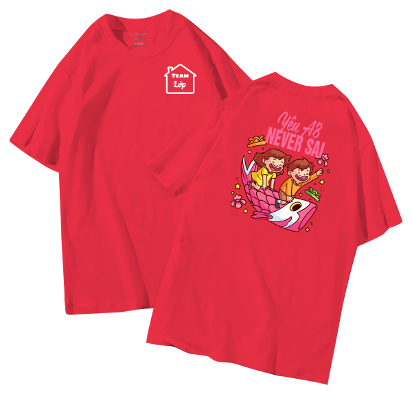 đồng phục áo lớp in hình mới nhất, hình in bên đẹp cute dễ thương