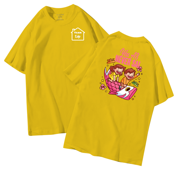 đồng phục áo lớp in hình mới nhất, hình in bên đẹp cute dễ thương