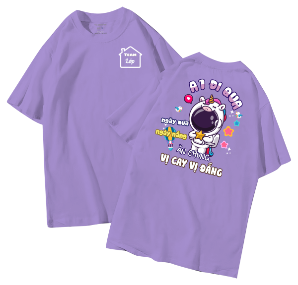 đồng phục áo lớp in hình mới nhất, hình in bên đẹp cute dễ thương
