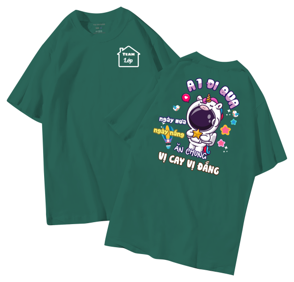 đồng phục áo lớp in hình mới nhất, hình in bên đẹp cute dễ thương