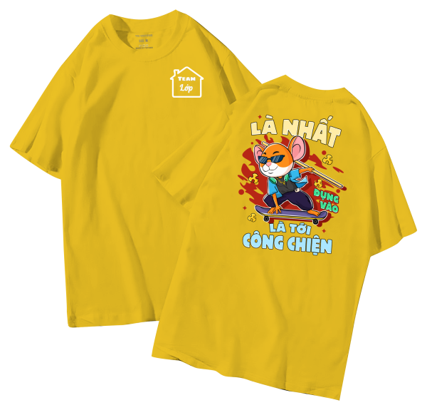đồng phục áo lớp in hình mới nhất, hình in bên đẹp cute dễ thương