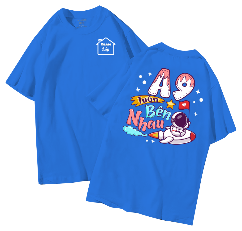 đồng phục áo lớp in hình mới nhất, hình in bên đẹp cute dễ thương