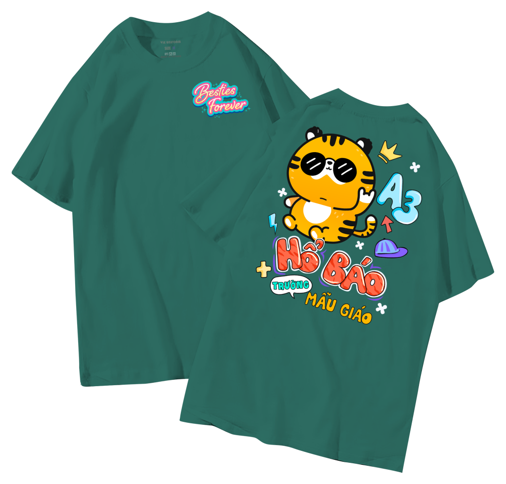 đồng phục áo lớp in hình mới nhất, hình in bên đẹp cute dễ thương