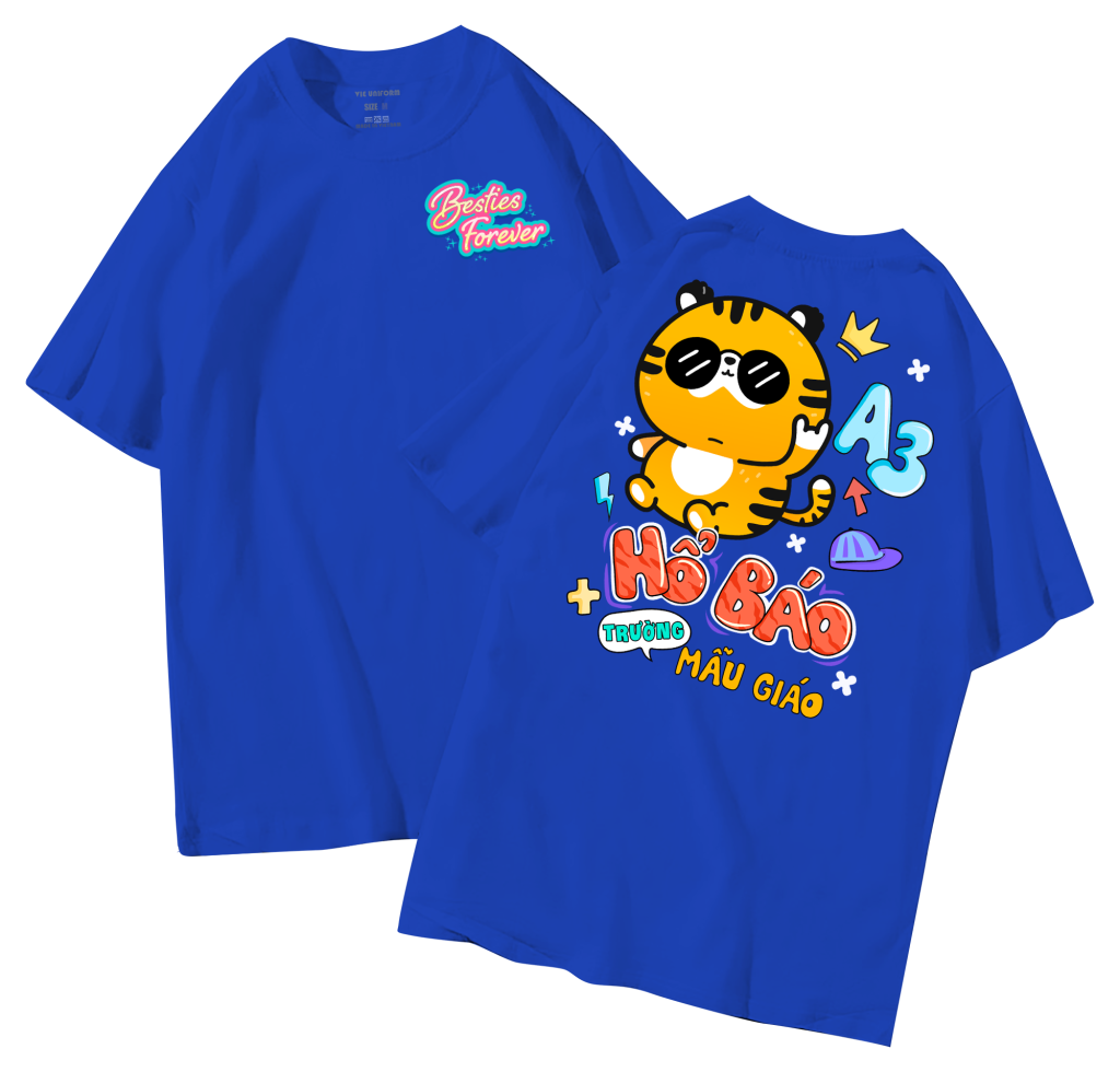 đồng phục áo lớp in hình mới nhất, hình in bên đẹp cute dễ thương