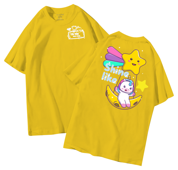đồng phục áo lớp in hình mới nhất, hình in bên đẹp cute dễ thương