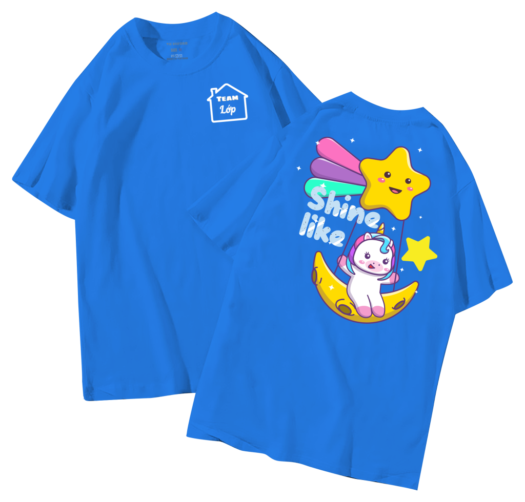 đồng phục áo lớp in hình mới nhất, hình in bên đẹp cute dễ thương