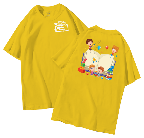 đồng phục áo lớp in hình mới nhất, hình in bên đẹp cute dễ thương