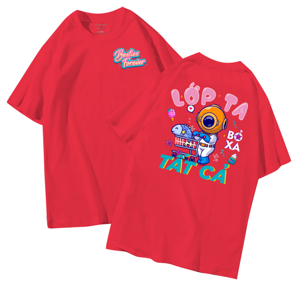 đồng phục áo lớp in hình mới nhất, hình in bên đẹp cute dễ thương