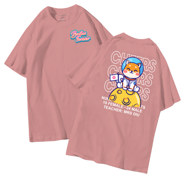 đồng phục áo lớp in hình mới nhất, hình in bên đẹp cute dễ thương