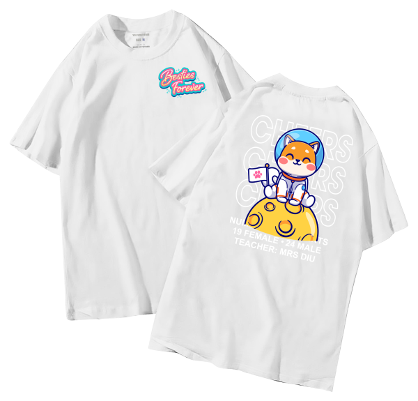 đồng phục áo lớp in hình mới nhất, hình in bên đẹp cute dễ thương