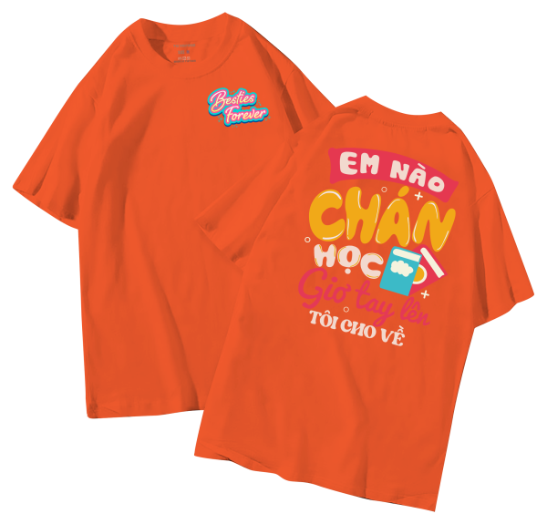 đồng phục áo lớp in hình mới nhất, hình in bên đẹp cute dễ thương