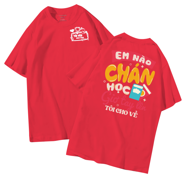 đồng phục áo lớp in hình mới nhất, hình in bên đẹp cute dễ thương