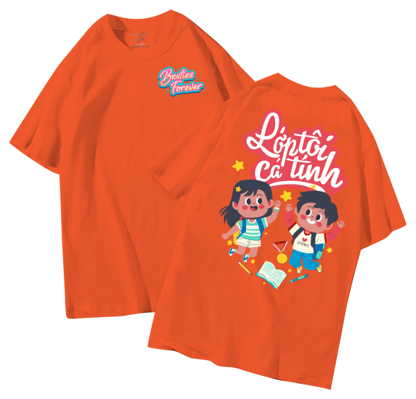 đồng phục áo lớp in hình mới nhất, hình in bên đẹp cute dễ thương