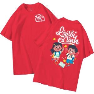 đồng phục áo lớp in hình mới nhất, hình in bên đẹp cute dễ thương
