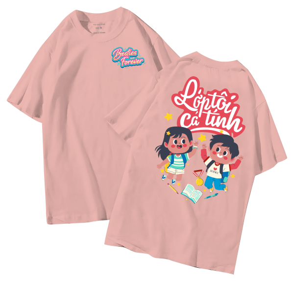 đồng phục áo lớp in hình mới nhất, hình in bên đẹp cute dễ thương