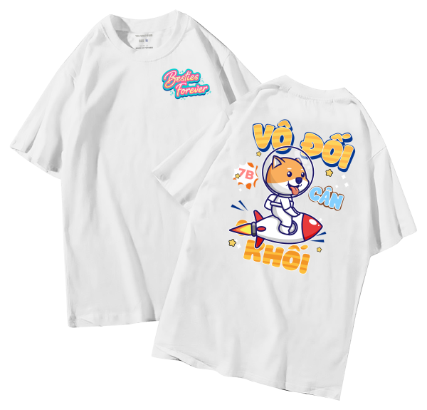 đồng phục áo lớp in hình mới nhất, hình in bên đẹp cute dễ thương