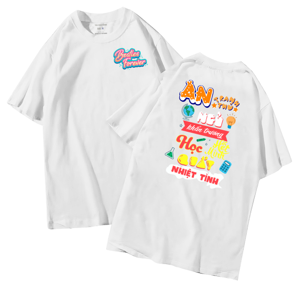 đồng phục áo lớp in hình mới nhất, hình in bên đẹp cute dễ thương