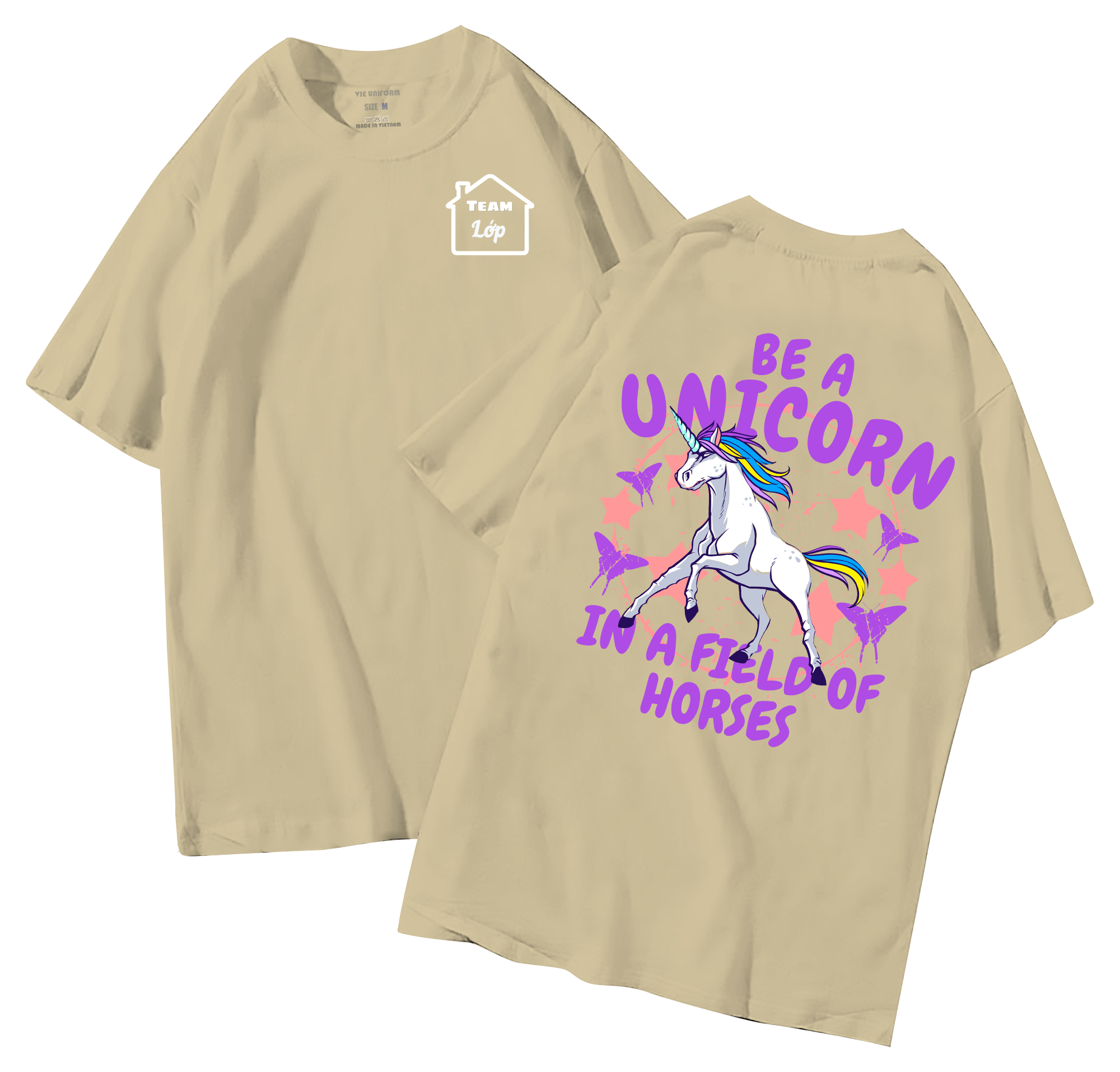 Áo lớp in hình 26.1 BE đồng phục áo lớp in hình mới nhất, hình in bên đẹp cute dễ thương