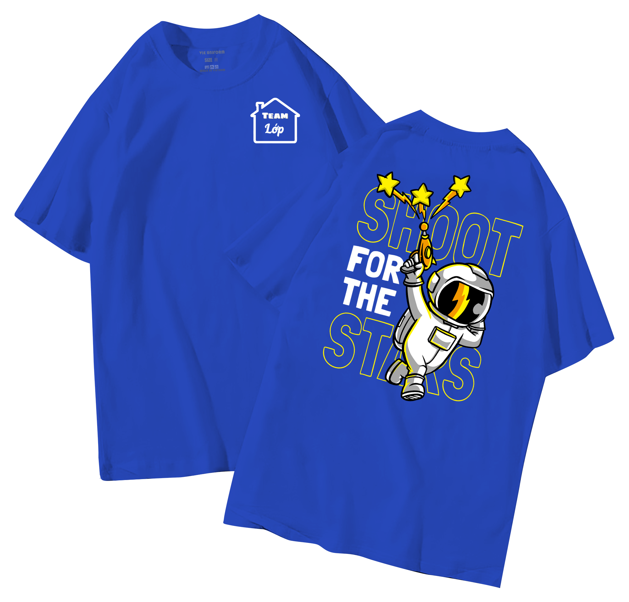 đồng phục áo lớp in hình mới nhất, hình in bên đẹp cute dễ thương