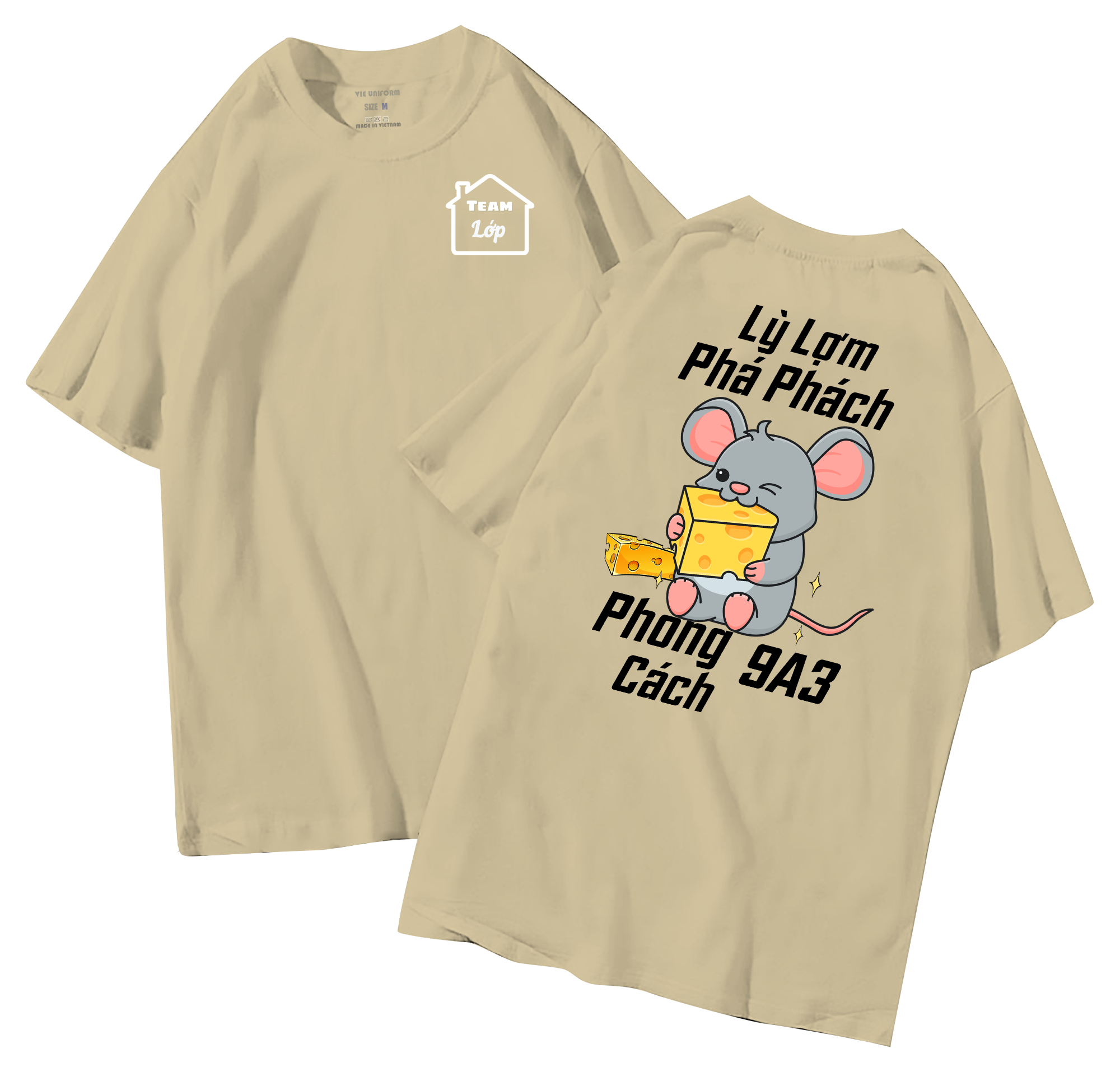 Áo lớp in hình 26.7 BE đồng phục áo lớp in hình mới nhất, hình in bên đẹp cute dễ thương