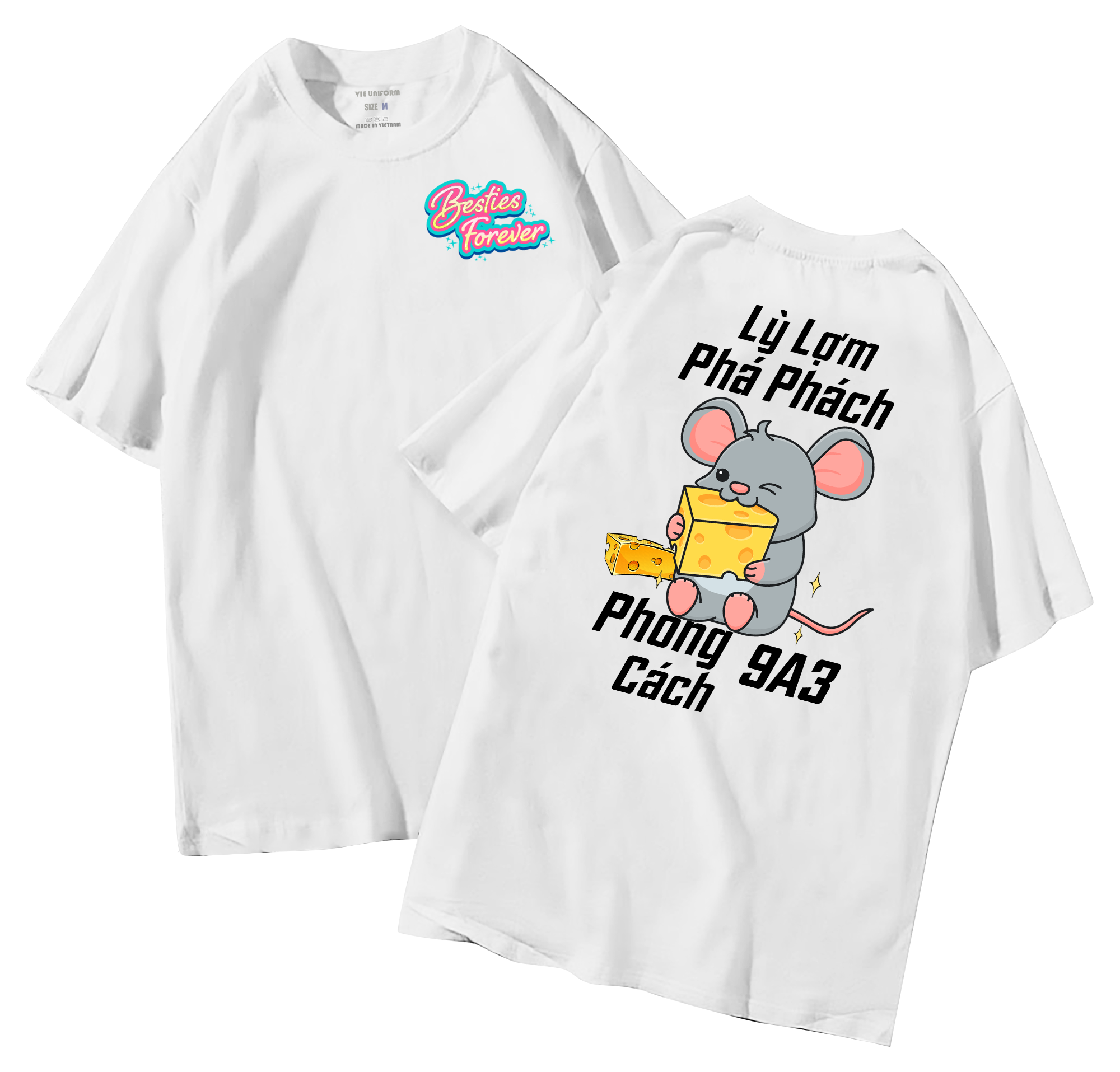 Áo lớp in hình 26.7 TR đồng phục áo lớp in hình mới nhất, hình in bên đẹp cute dễ thương