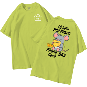 đồng phục áo lớp in hình mới nhất, hình in bên đẹp cute dễ thương