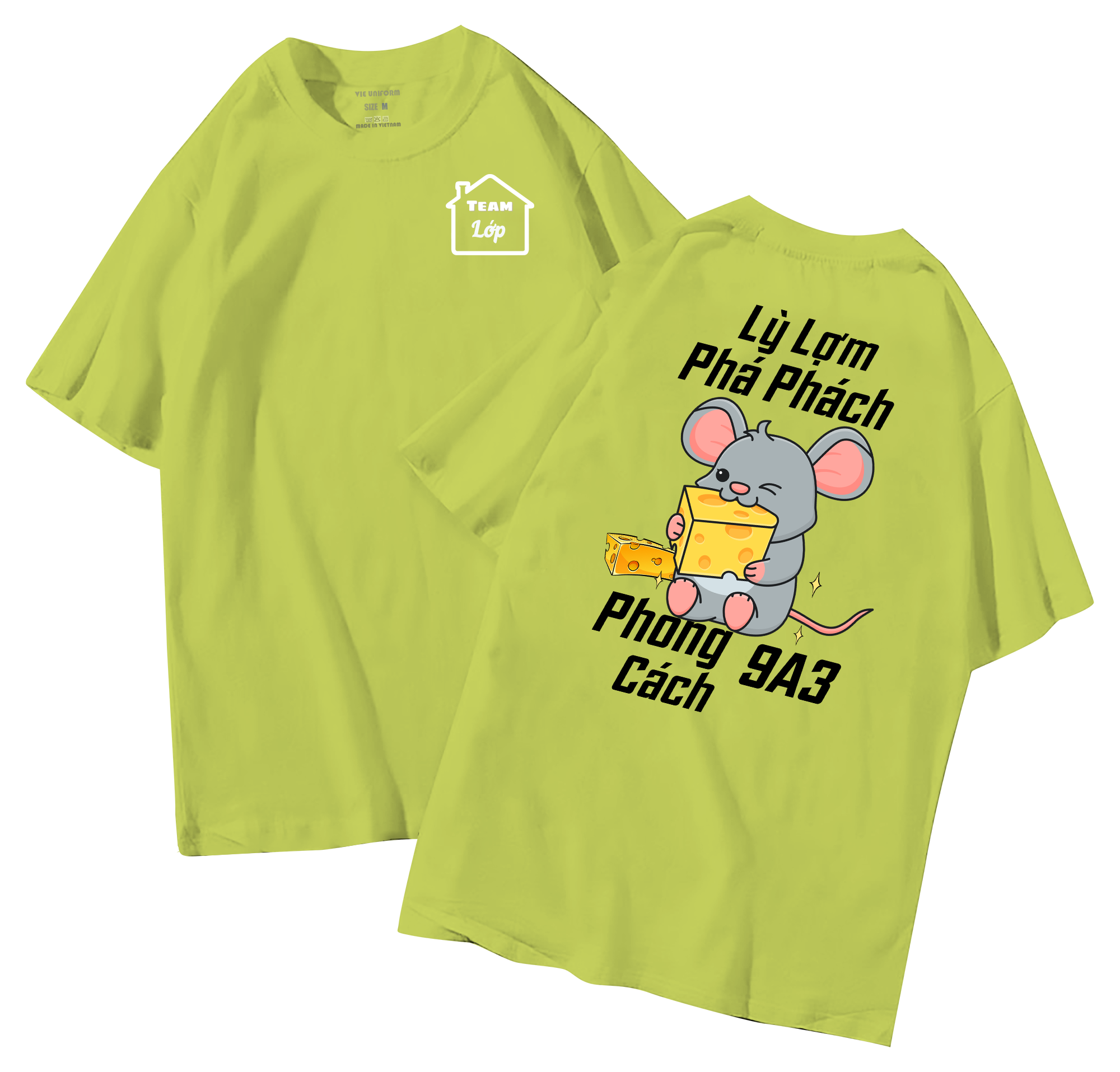 đồng phục áo lớp in hình mới nhất, hình in bên đẹp cute dễ thương