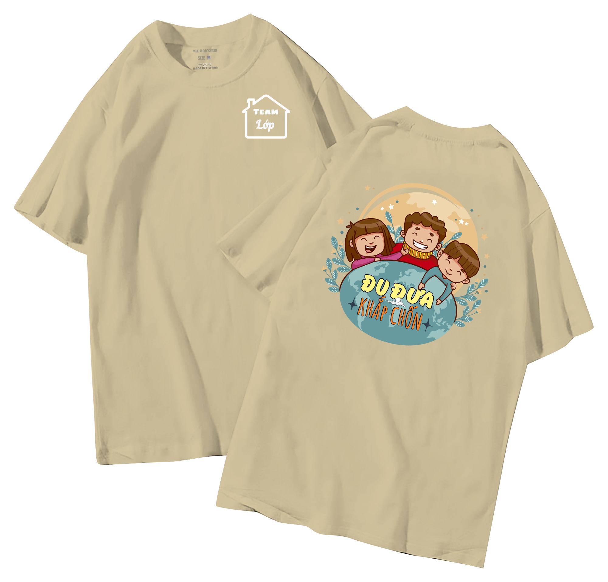 Áo lớp in hình 26.8 BE đồng phục áo lớp in hình mới nhất, hình in bên đẹp cute dễ thương