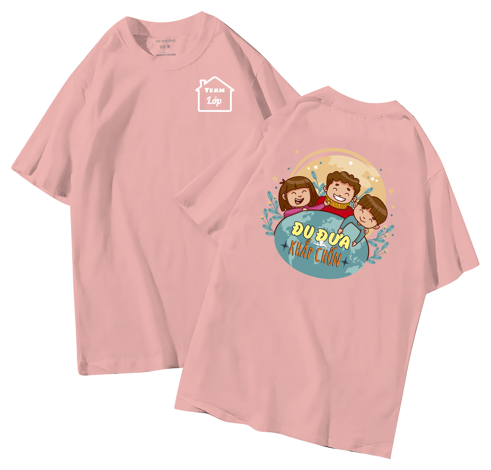 Áo lớp in hình 26.8 HD đồng phục áo lớp in hình mới nhất, hình in bên đẹp cute dễ thương