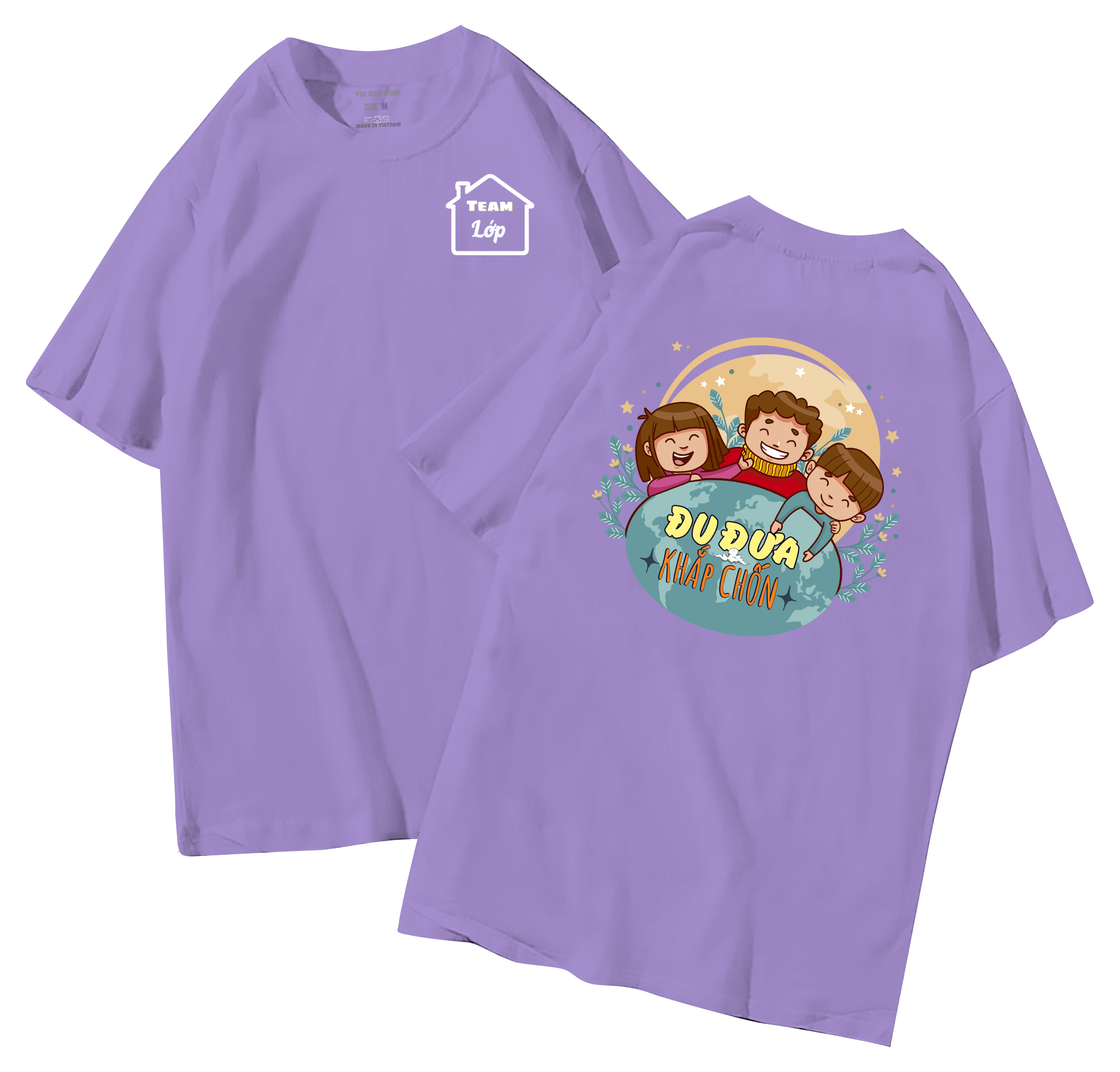 Áo lớp in hình 26.8 T đồng phục áo lớp in hình mới nhất, hình in bên đẹp cute dễ thương